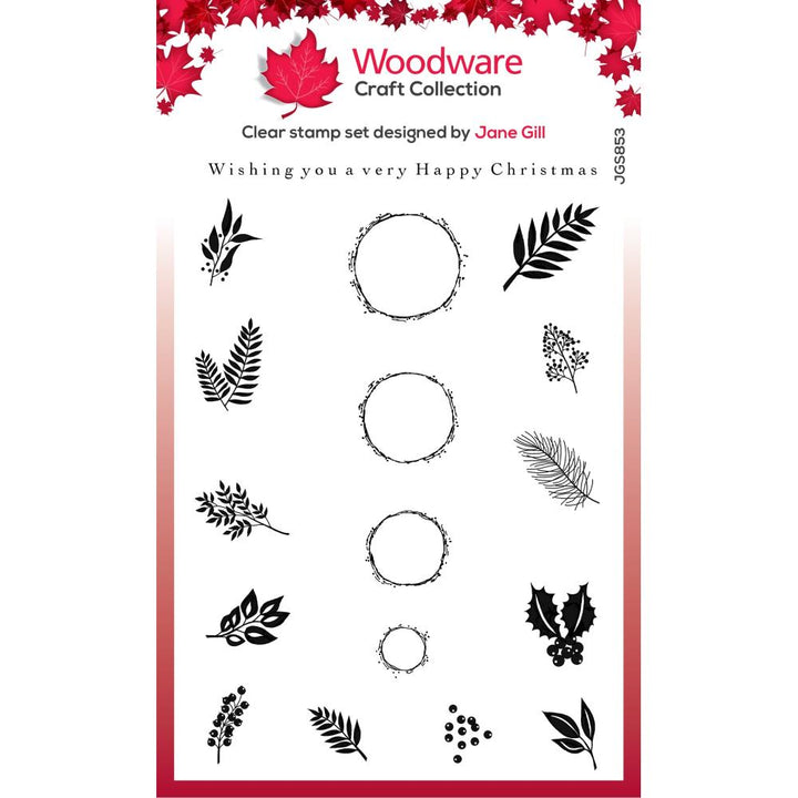 Woodware 4"X6" Clear Stamp Singles: Bubble Ornaments (JGS853)