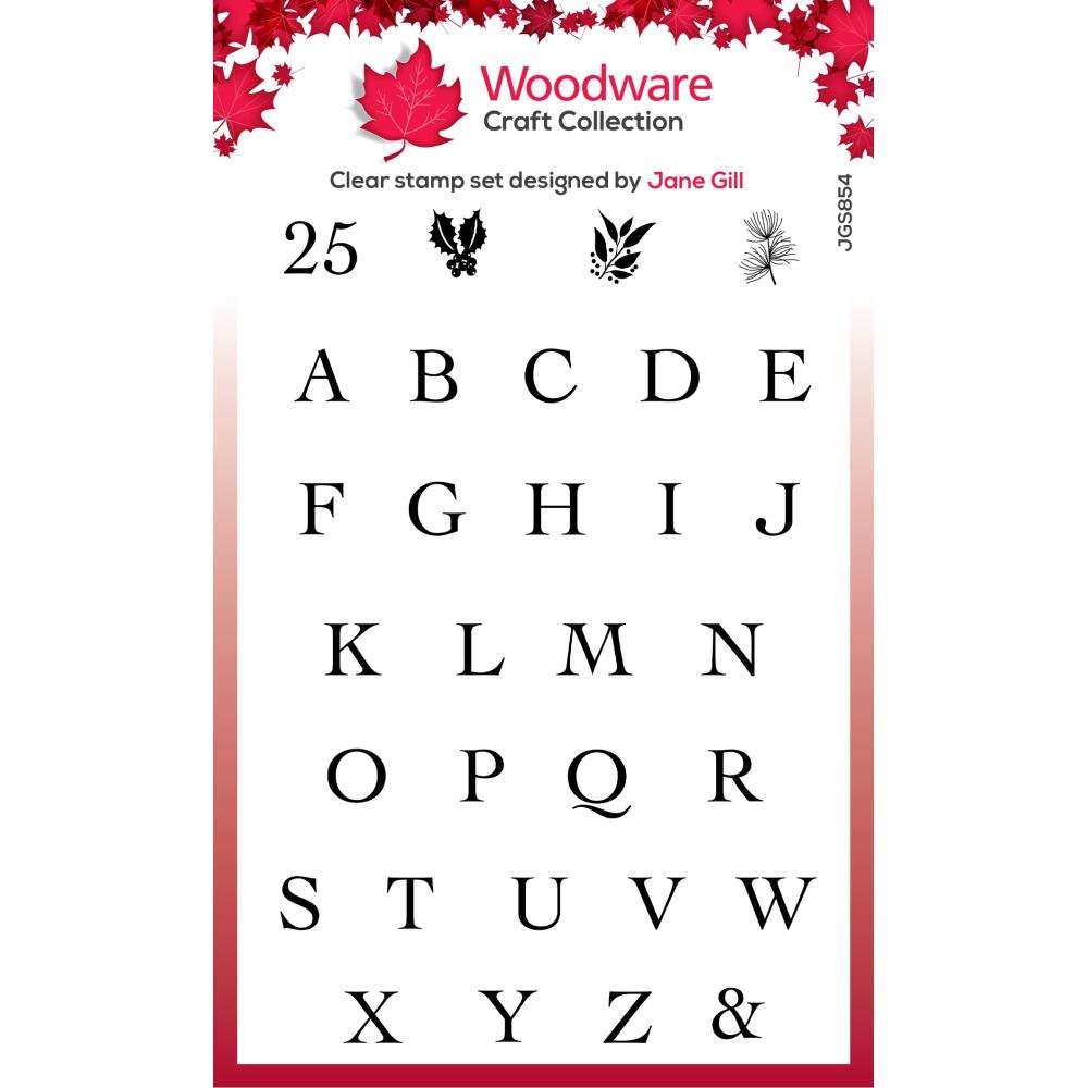 Woodware 4"X6" Clear Stamp Singles: Alphabet Tiles (JGS854)