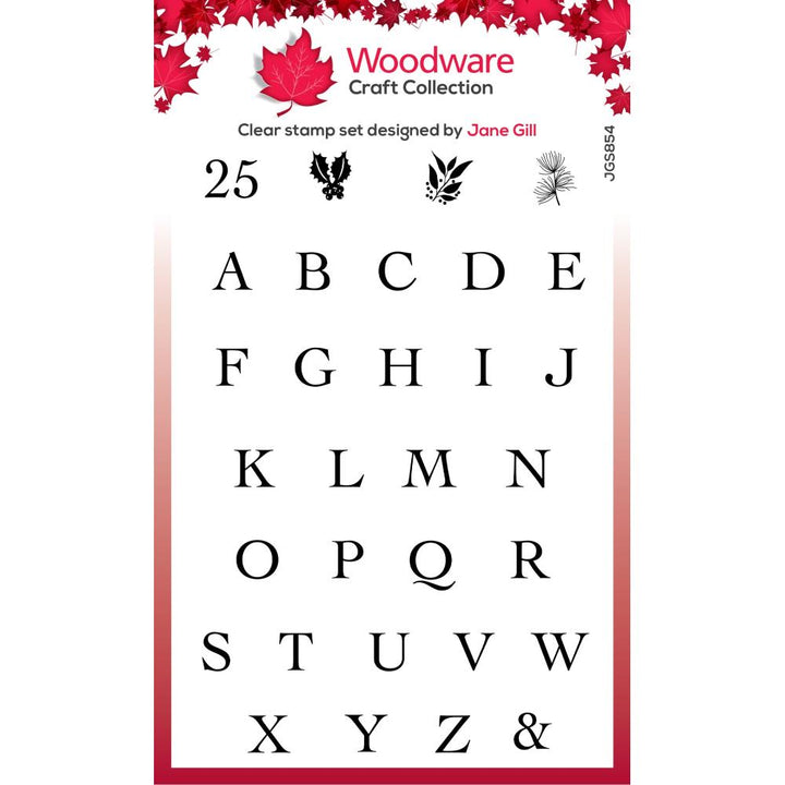 Woodware 4"X6" Clear Stamp Singles: Alphabet Tiles (JGS854)