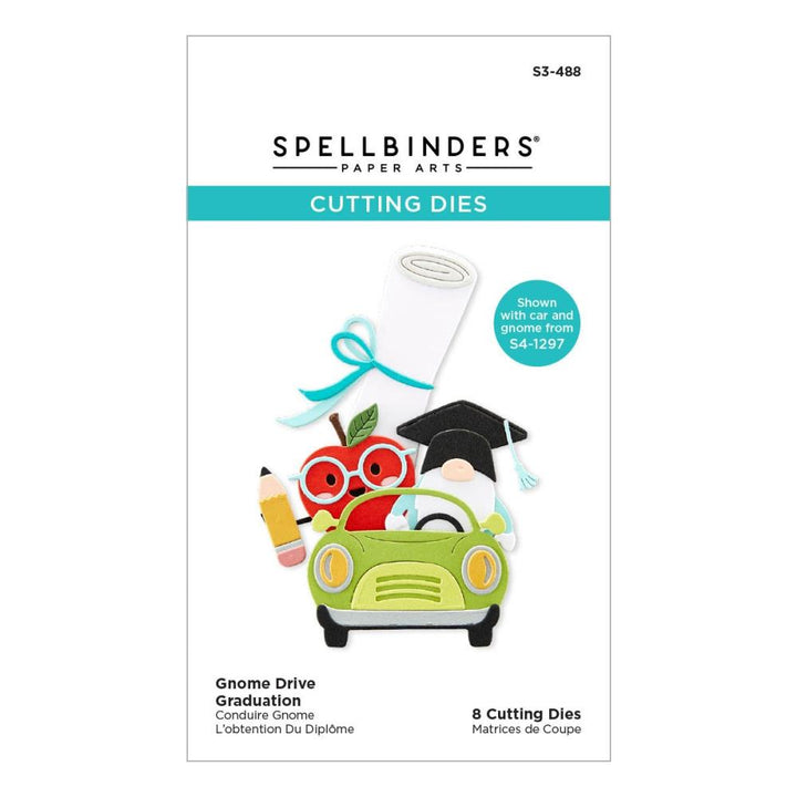 Spellbinders Etched Dies: Gnome Drive - Graduation (S3488)