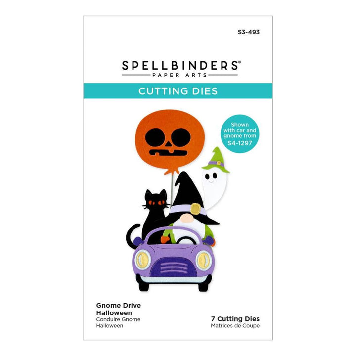 Spellbinders Etched Dies: Gnome Drive - Halloween (S3493)