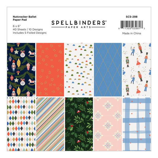 Spellbinders Nutcracker Ballet 6"x6" Paper Pad, 40/Pkg (SCS298)