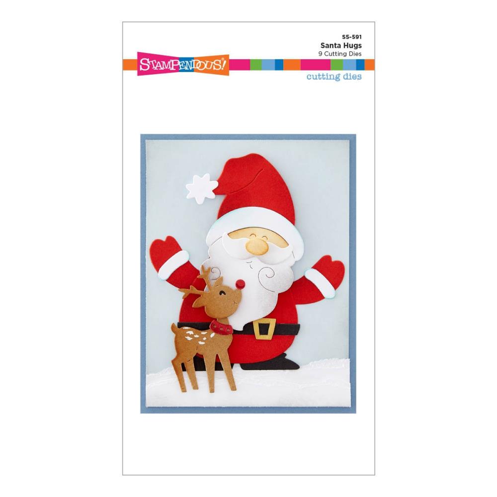 Stampendous Etched Die: Holiday Hugs - Santa Hugs (S5591)