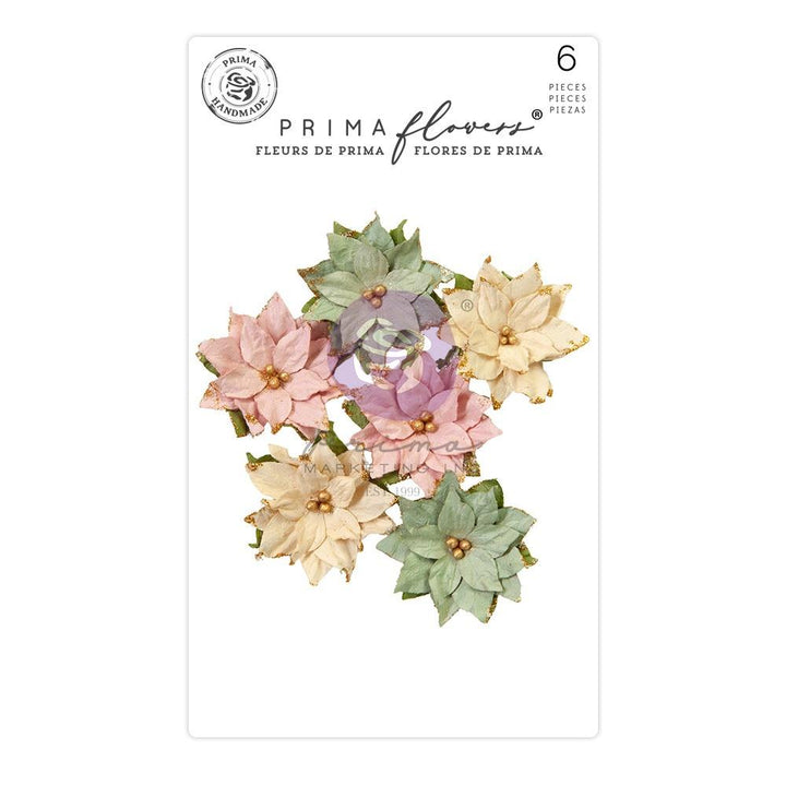 Prima Marketing Christmas Market Mulberry Paper Flowers: Enchanting Morning (FG667825)