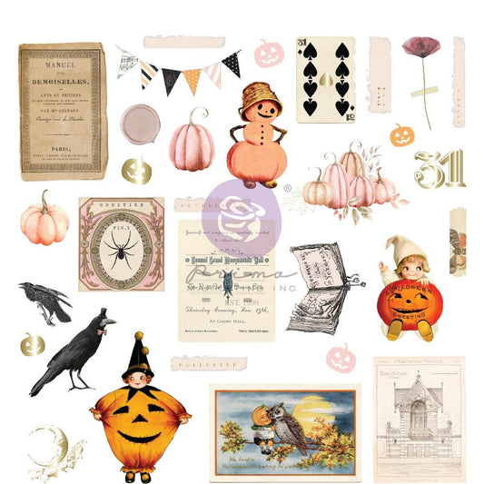 Prima Marketing Twilight Cardstock Ephemera: Halloween Night, 62/Pkg, By Frank Garcia (FG980924)