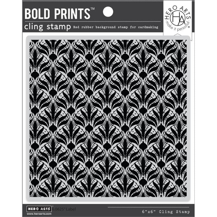 Hero Arts Bold Prints 6"X6" Cling Stamp: Style Moderne (HACG915)