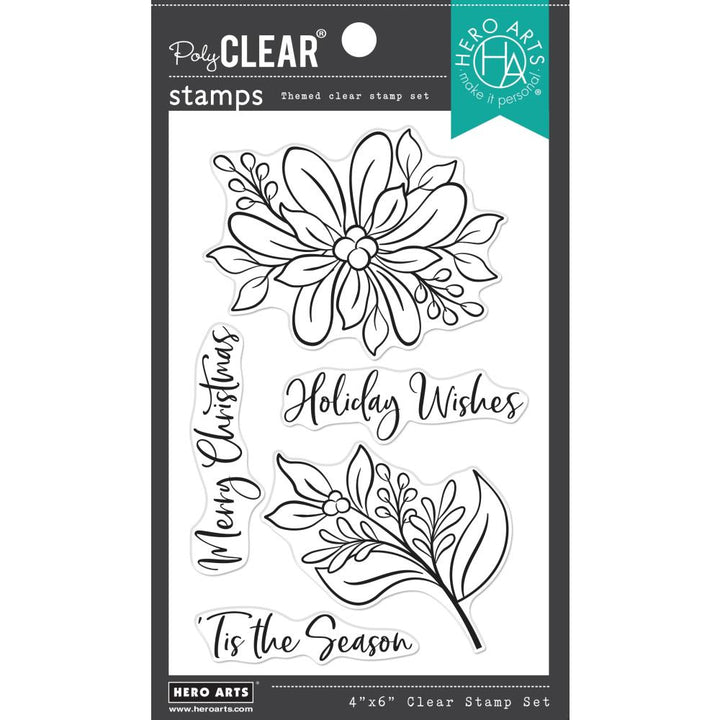 Hero Arts 4"X6" Clear Stamps: Merry Foliage (HACM717)
