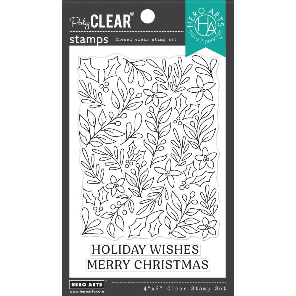 Hero Arts 4"X6" Clear Stamps: Christmas Foliage (HACM720)