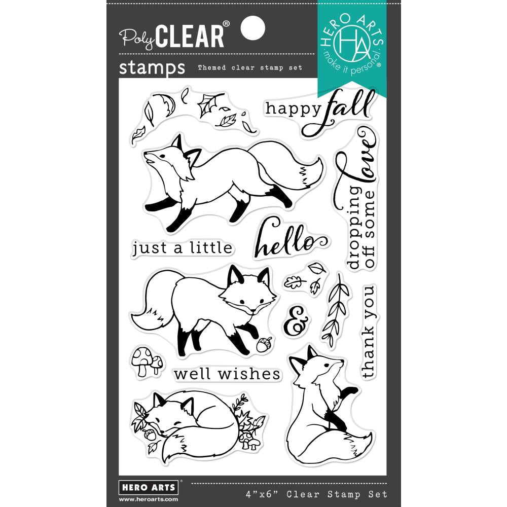Hero Arts 4"X6" Clear Stamps: Fall Fox (HACM723)