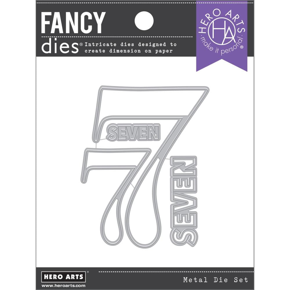 Hero Arts Fancy Dies: Number Seven (HADF153)