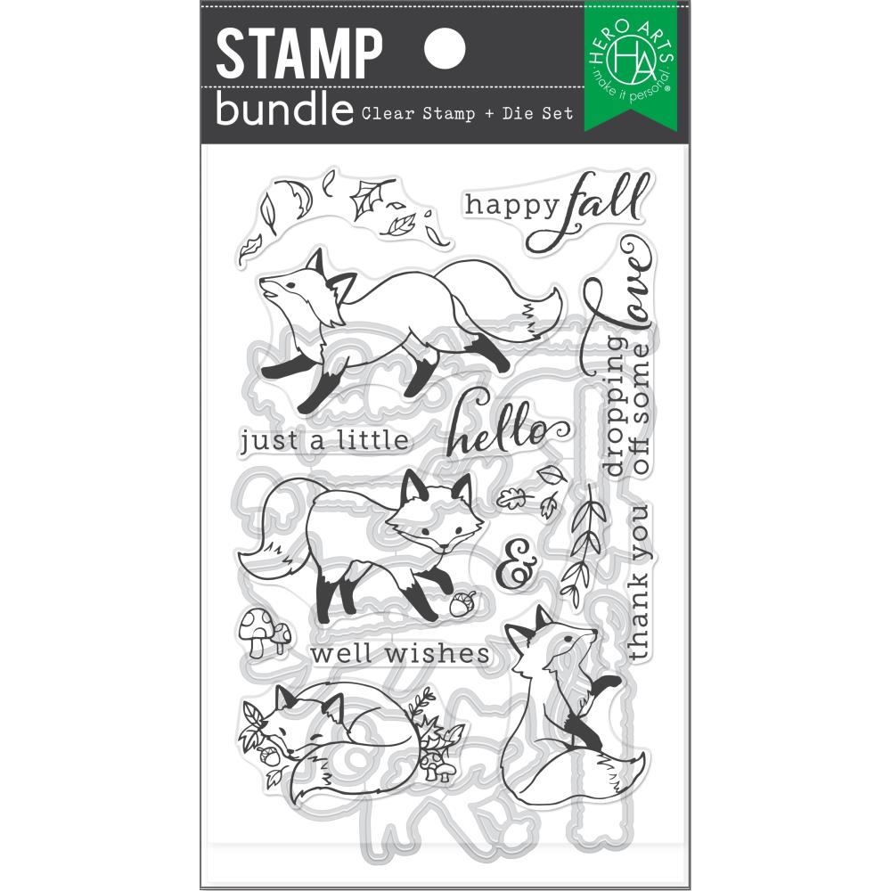 Hero Arts Clear Stamp & Die Combo: Fall Fox (HASB379)