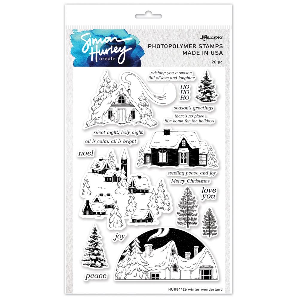 Simon Hurley Create 6"X9" Clear Stamps: Winter Wonderland (HUR84426)