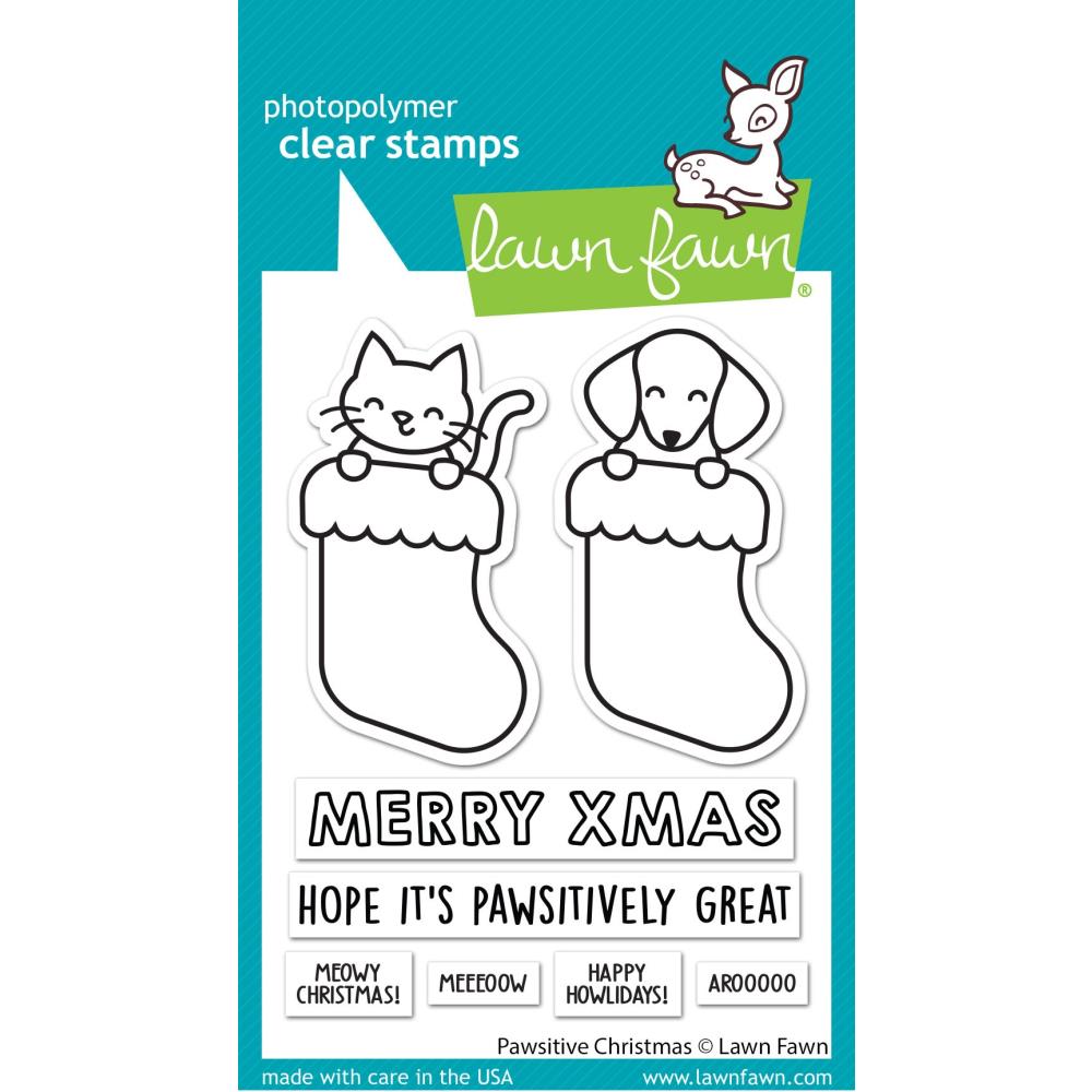 Lawn Fawn Clear Stamp Set: Pawsitive Christmas (LF2983)