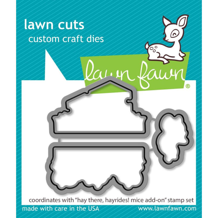 Lawn Fawn Lawn Cuts Custom Craft Die: Hay There, Hayrides! Mice Add-On (LF3216)