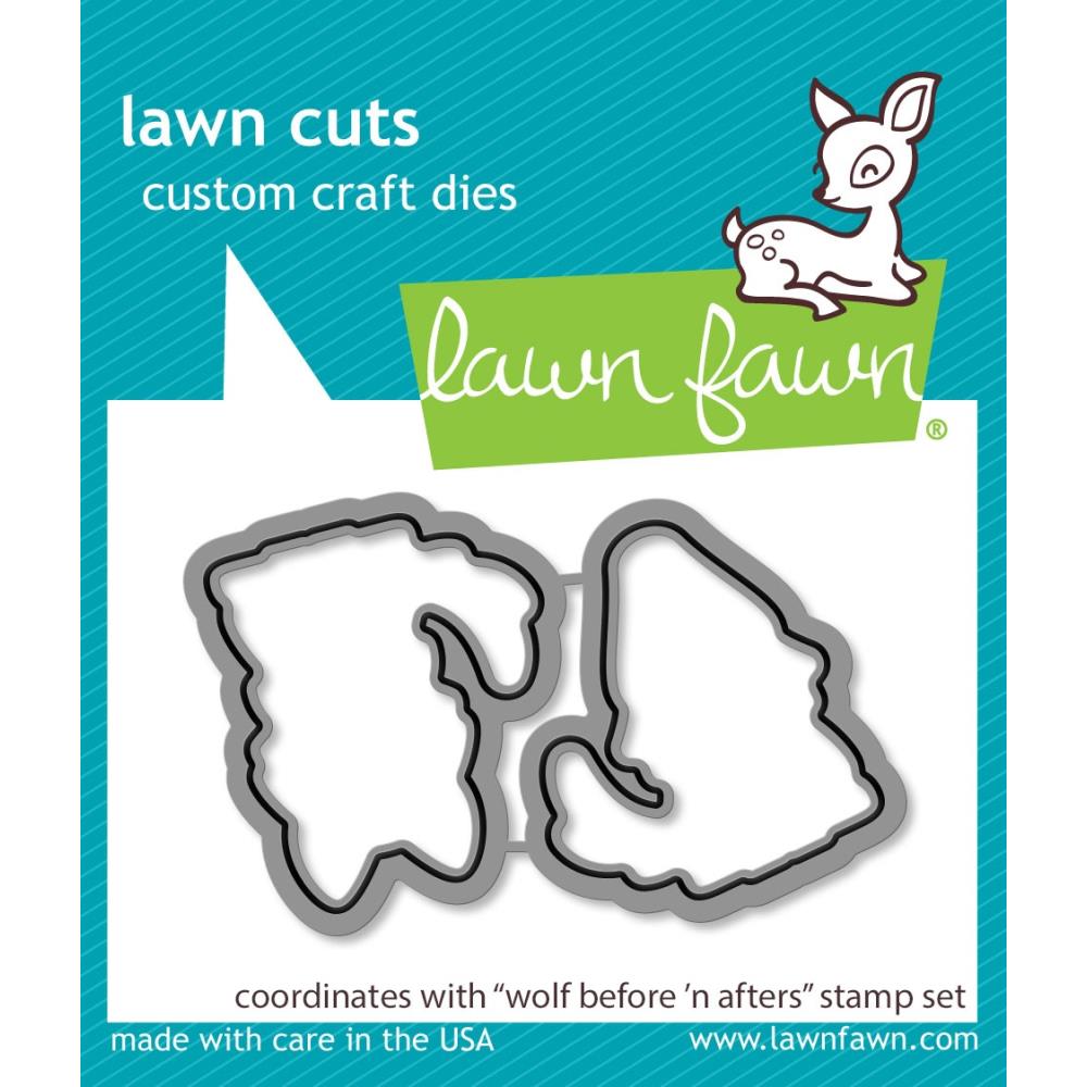 Lawn Fawn Lawn Cuts Custom Craft Die: Wolf Before 'n Afters (LF3222)