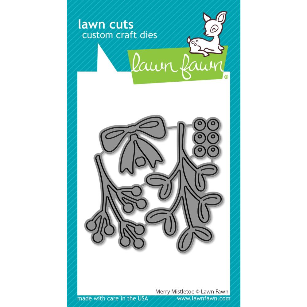 Lawn Fawn Lawn Cuts Custom Craft Die: Merry Mistletoe (LF3256)