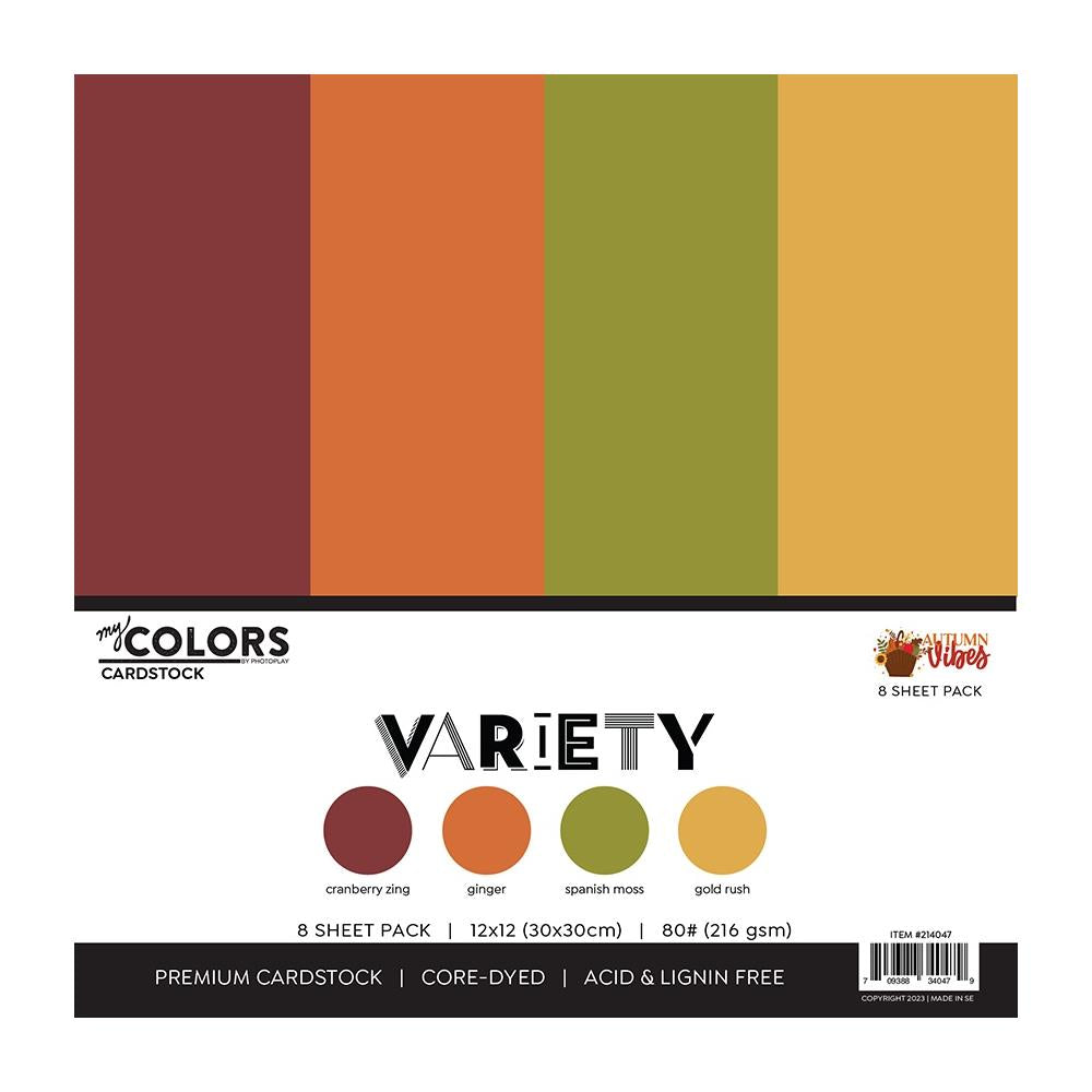 PhotoPlay Autumn Vibes Cardstock Variety Pack, 8/Pkg (ATV14047)
