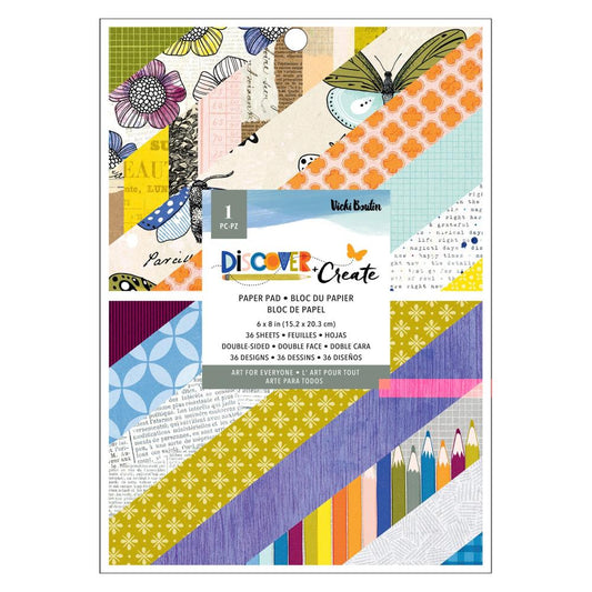 Vicki Boutin Discover + Create 6"X8" Paper Pad, 36/Pkg (VB022144)