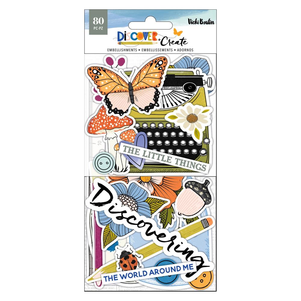 Vicki Boutin Discover + Create Ephemera Cardstock Die-Cuts: Icons (VB022150)