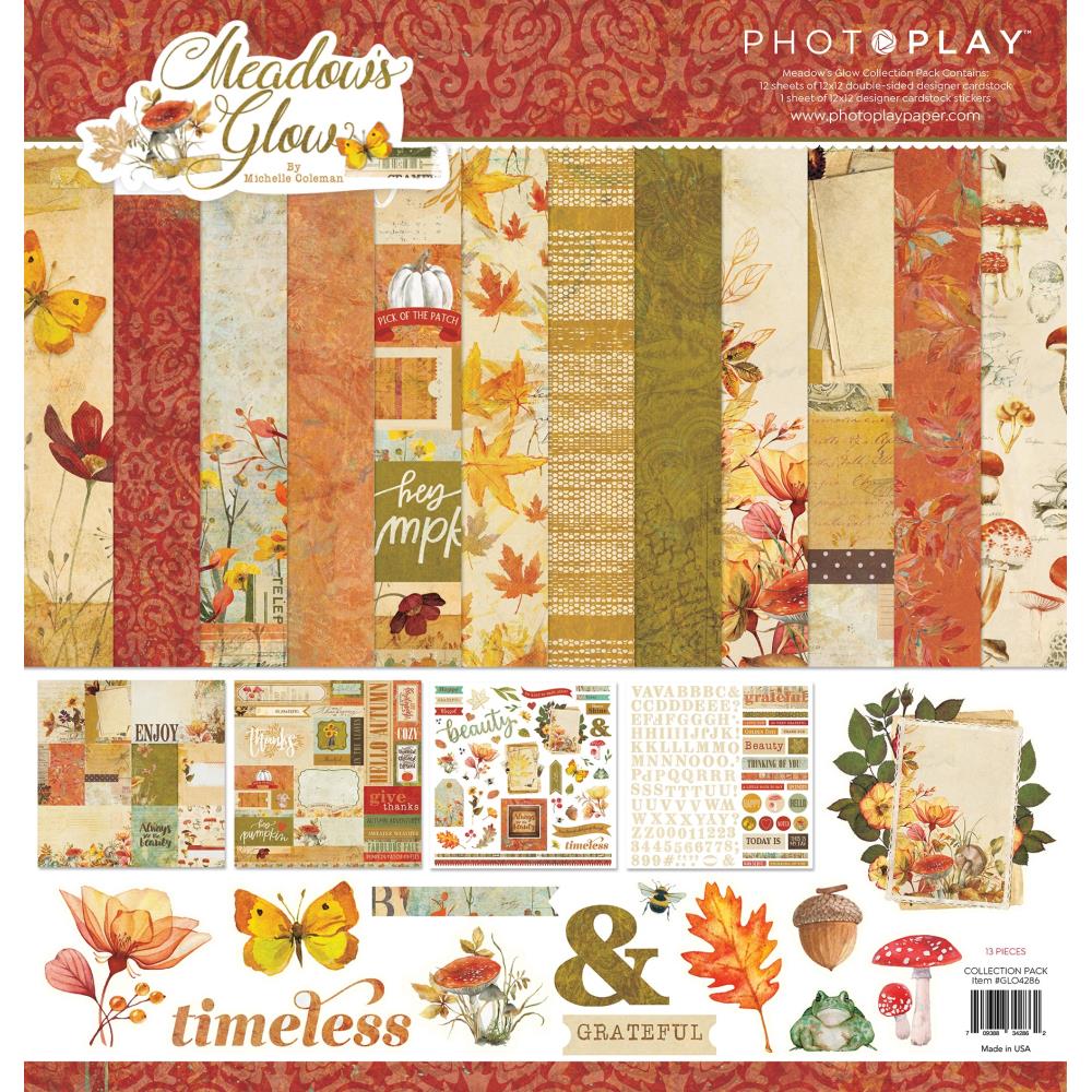 PhotoPlay Meadow's Glow 12"X12" Collection Pack (GLO4286)