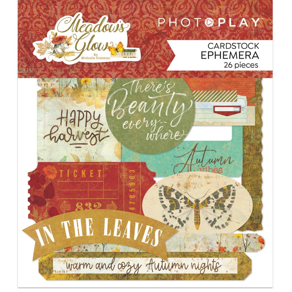 PhotoPlay Meadow's Glow Ephemera Cardstock Die-Cuts (GLO4295)