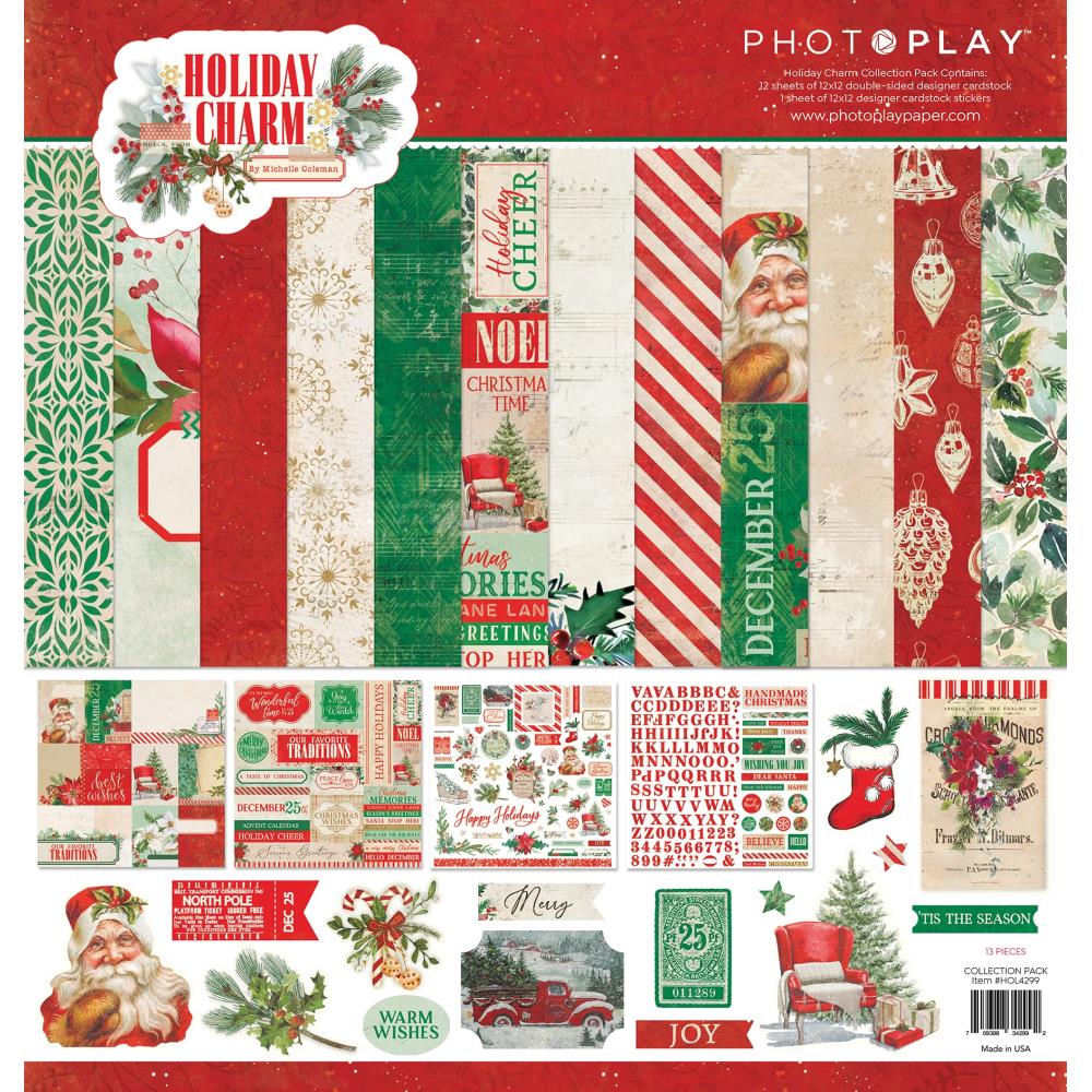 PhotoPlay Holiday Charm 12"X12" Collection Pack (HOL4299)