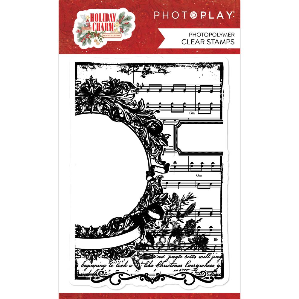 PhotoPlay Holiday Charm Photopolymer Clear Stamps: Background (HOL4309)