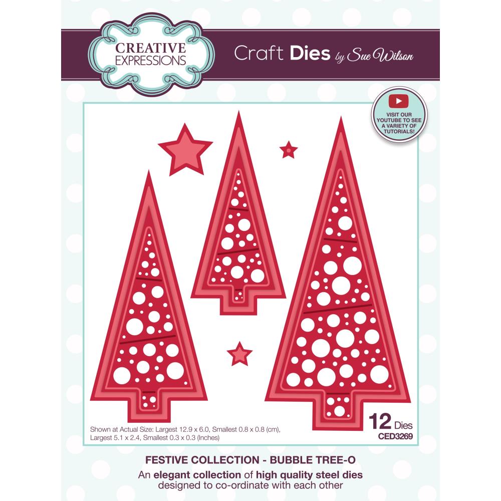 Creative Expressions Craft Dies: Bubble Tree-O, By Sue Wilson (CED3269)