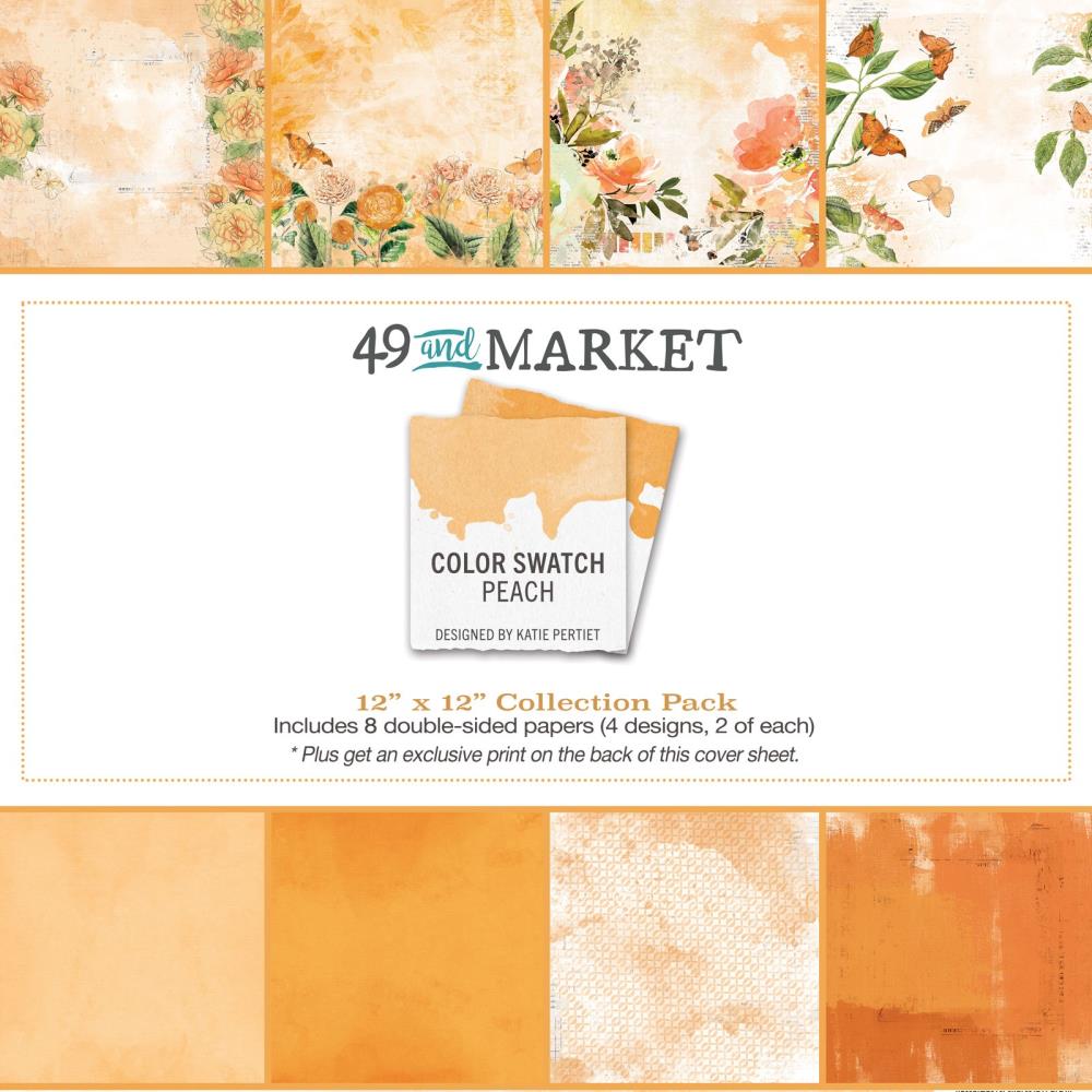 49 and Market Color Swatch: Peach 12"X12" Collection Pack (CSP24890)
