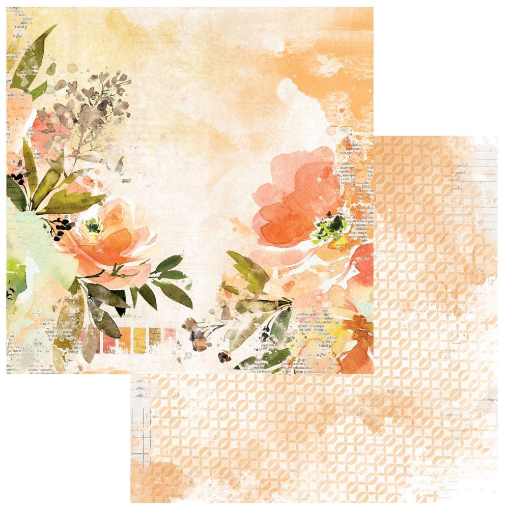 49 and Market Color Swatch: Peach 12"X12" Double-Sided Cardstock: #3 (49CSP1224937)