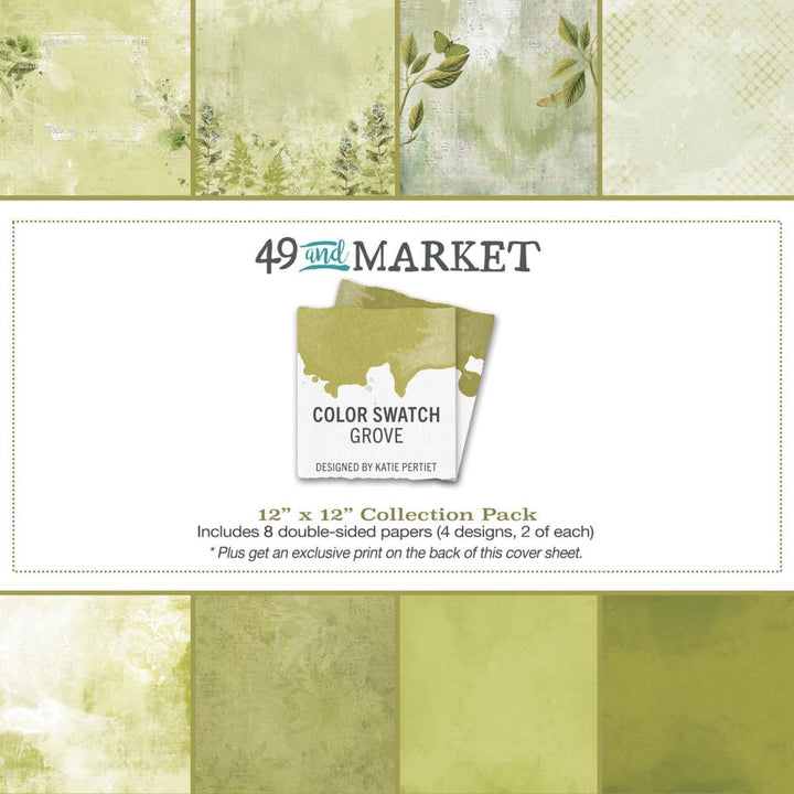 49 and Market Color Swatch: Grove 12"X12" Collection Pack (CSG25026)