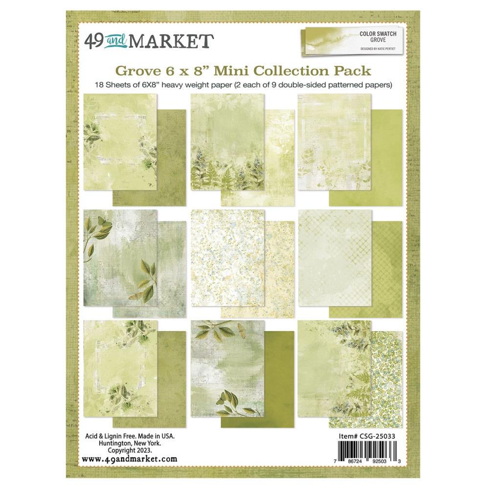 49 and Market Color Swatch: Grove 6"X8" Collection Pack (CSG25033)