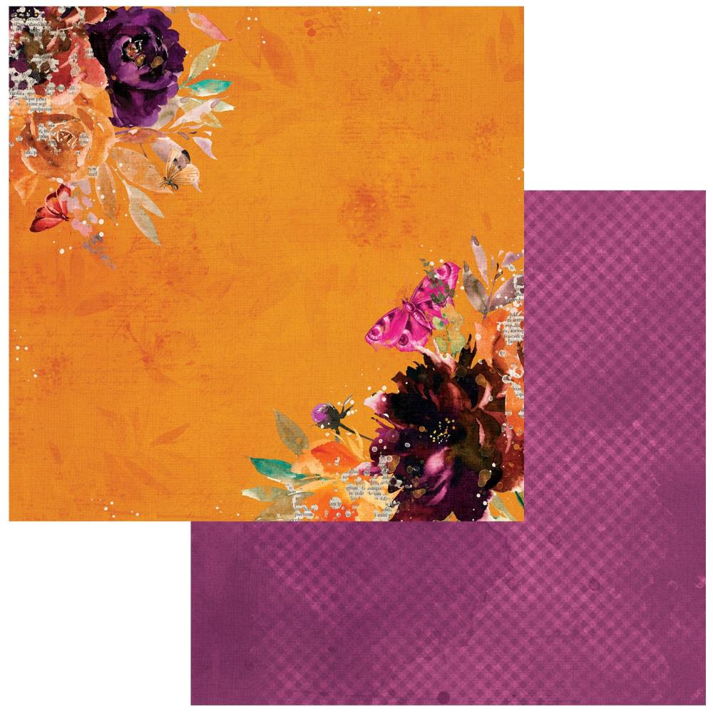 49 and Market ARToptions Spice 12"X12" Double-Sided Cardstock: Persimmon (49AOS1225163)
