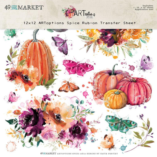 49 and Market ARToptions Spice 12"X12" Rub-Ons (AOS25316)