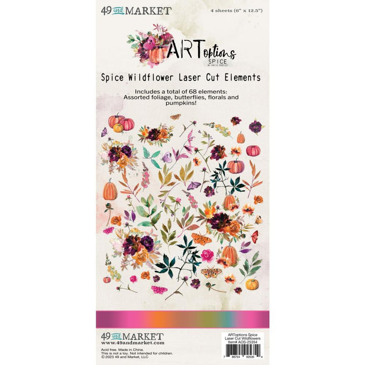 49 and Market ARToptions Spice Laser Cut Outs: Wildflowers (AOS25354)