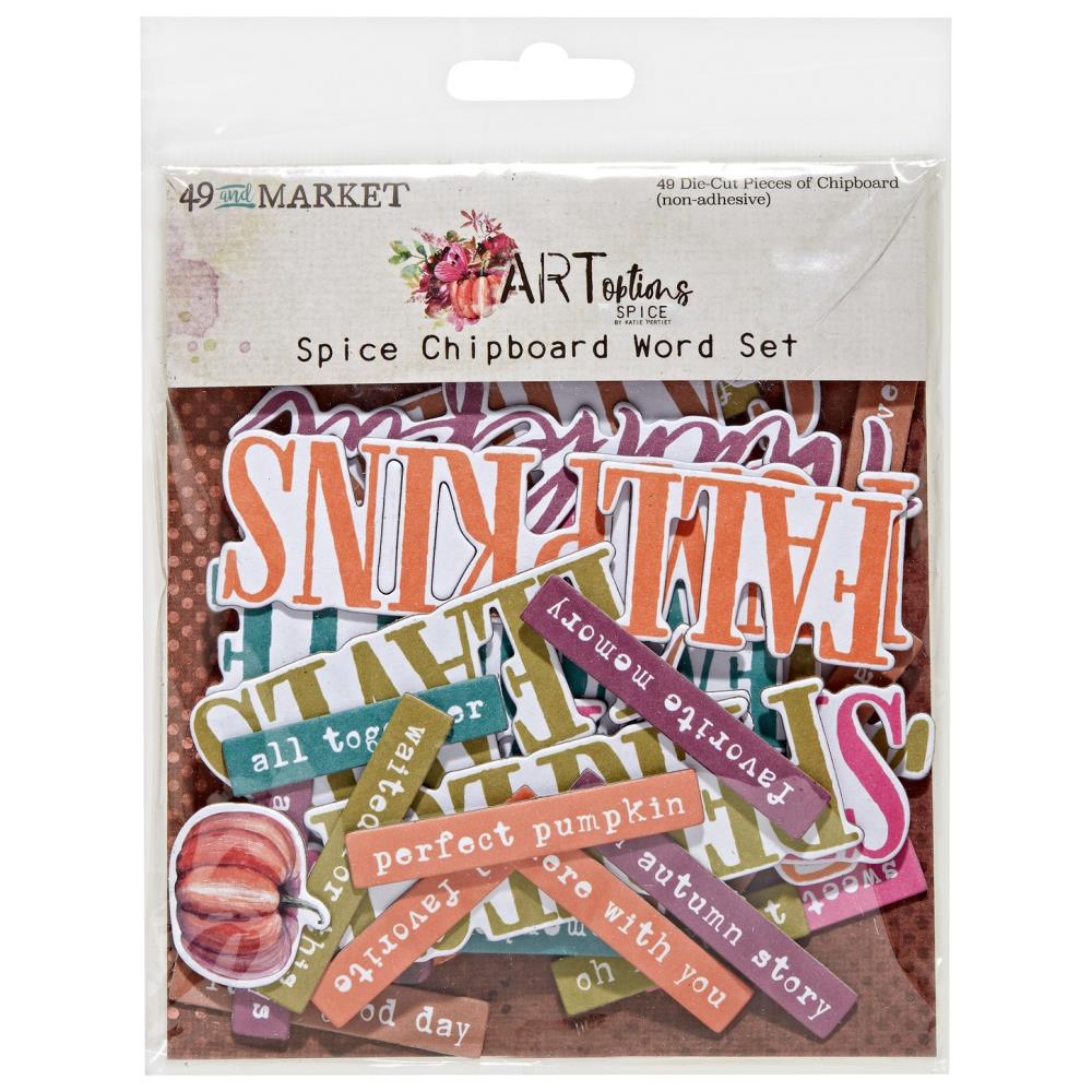 49 and Market ARToptions Spice Chipboard Set: Word (AOS25415)