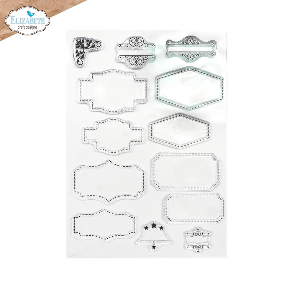 Elizabeth Craft Clear Stamps: Layered Labels (ECCS328)