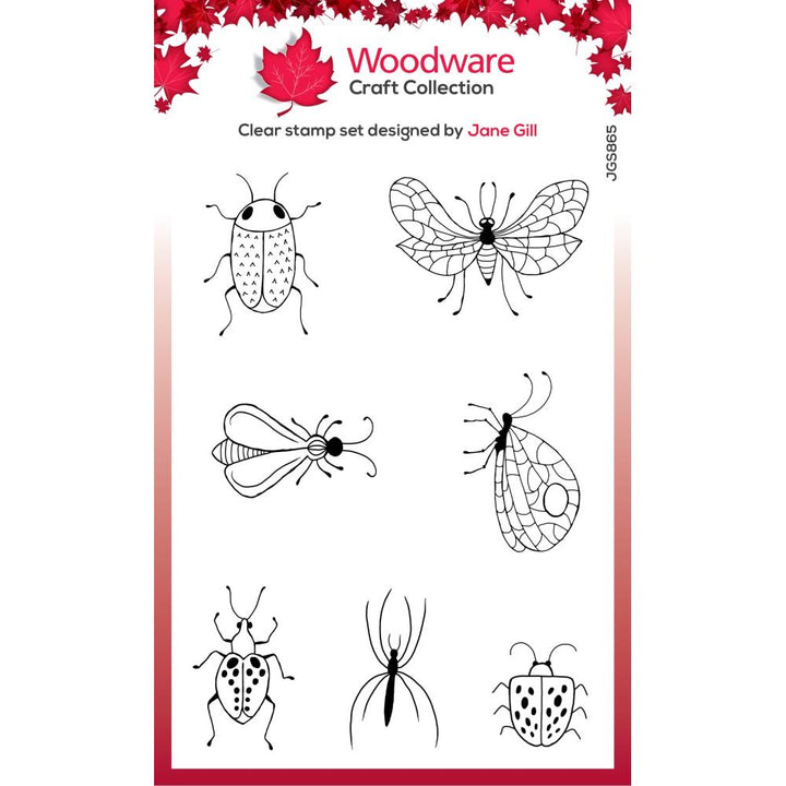 Woodware 4"X6" Clear Stamp Singles: Bug Doodles (JGS865)