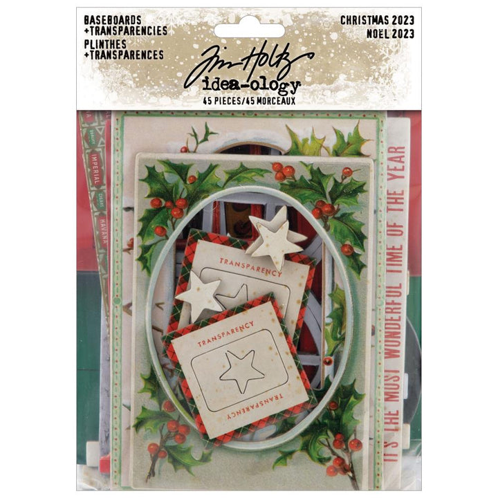 Tim Holtz Idea-Ology Baseboards + Transparencies: Christmas 2023 (TH94349)