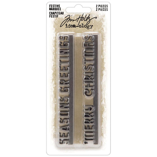 Tim Holtz Idea-Ology Festive Marquee, 2/Pkg (TH94357)