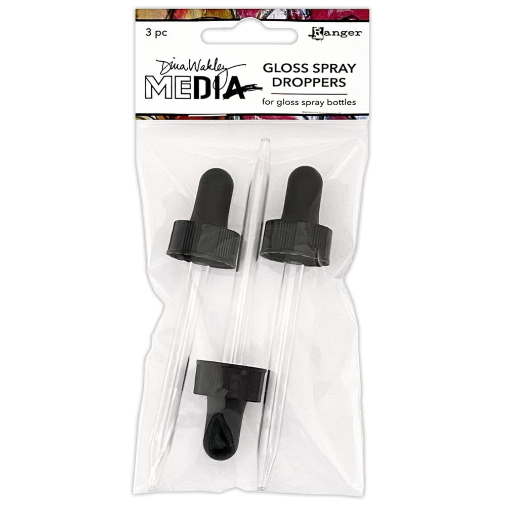 Dina Wakley Media Gloss Spray Droppers, 3/Pkg (MDA82347)
