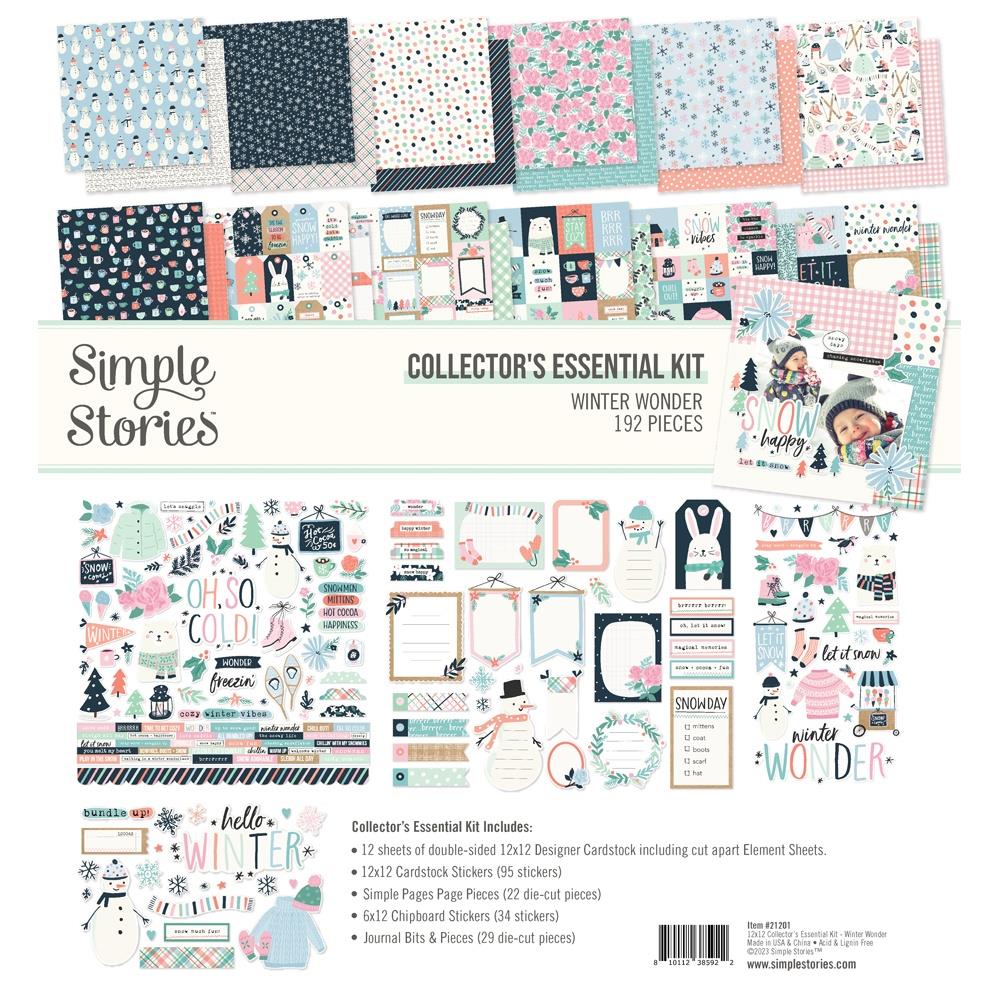 Simple Stories Winter Wonder 12"X12" Collector's Essential Kit (WNW21201)