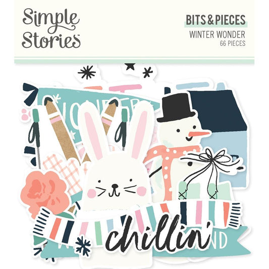 Simple Stories Winter Wonder Bits & Pieces Die-Cuts, 66/Pkg (WNW21218)