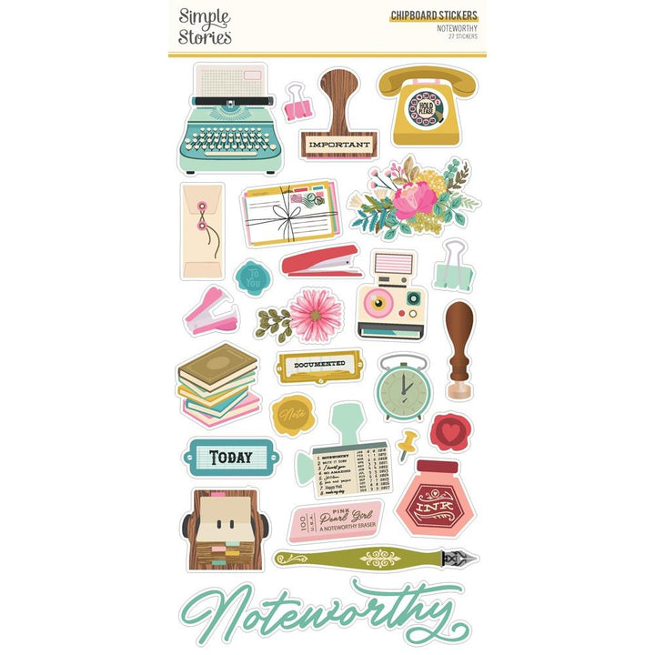 Simple Stories Noteworthy 6"X12" Chipboard Stickers (NTW21317)