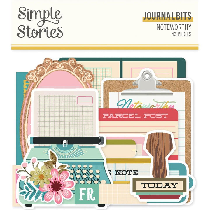 Simple Stories Noteworthy Bits & Pieces Die-Cuts: Journal, 43/Pkg (NTW21319)