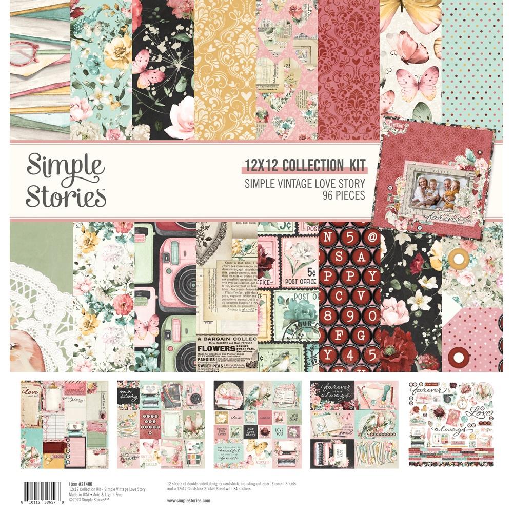 Simple Stories Simple Vintage Love Story 12"X12" Collection Kit (VLO21400)