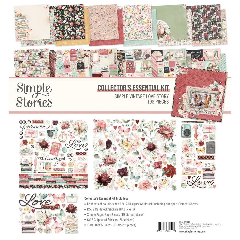 Simple Stories Simple Vintage Love Story 12"X12" Collector's Essential Kit (VLO21401)