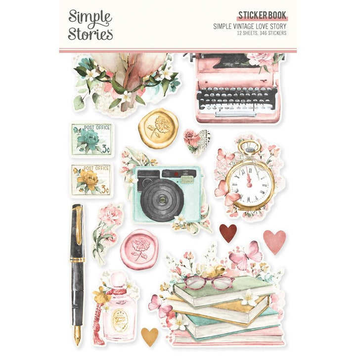 Simple Stories Simple Vintage Love Story Sticker Book (VLO21426)