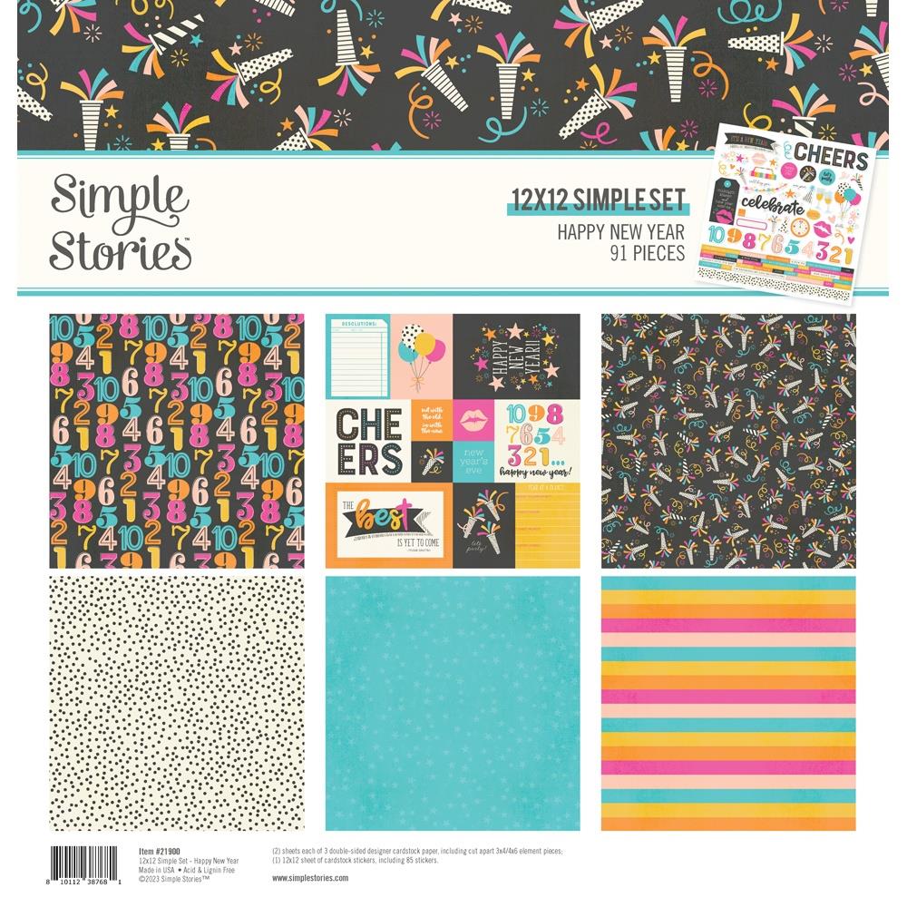 Simple Stories Happy New Year 12"X12" Collection Kit (HNW21900)