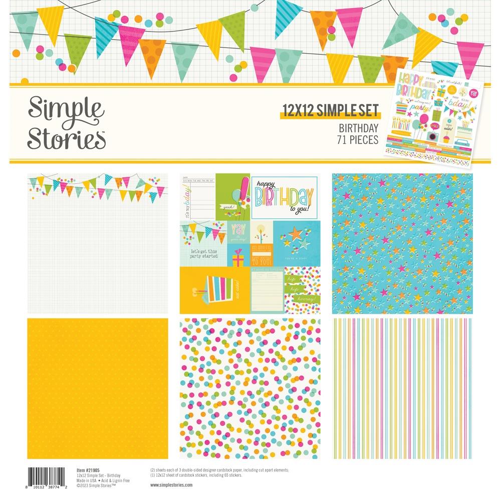 Simple Stories Birthday 12"X12" Collection Kit (BTY21905)